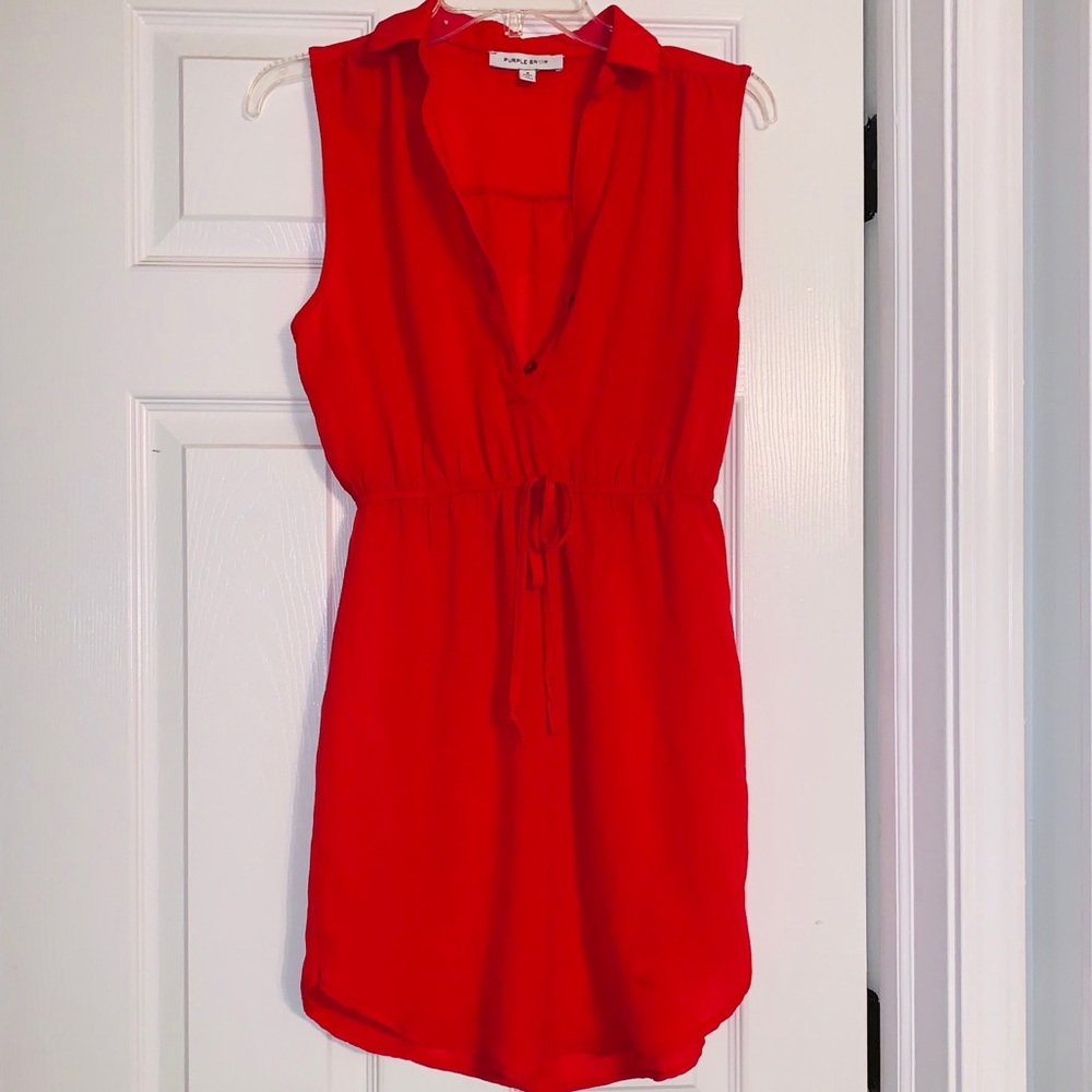 Purple Snow red tunic